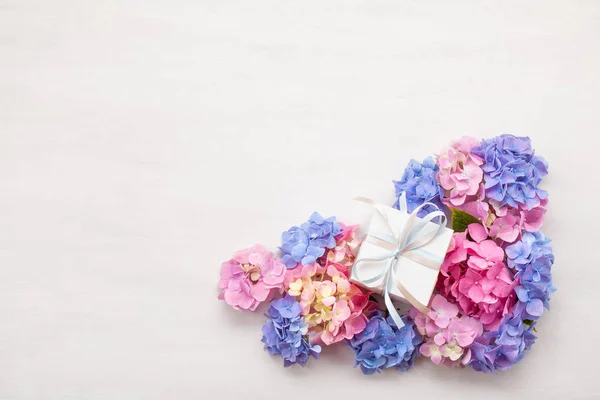 Fleurs Hortensia Concept Célébration Salutations Vacances — Photo