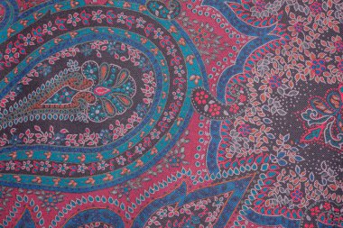 Yumuşak İpek Tekstil doku süsleme ile üstten görünüm