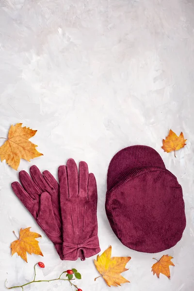 Lapos Feküdt Kényelmes Meleg Ruhát Hideg Időjárás Kényelmes Ősz Téli — Stock Fotó