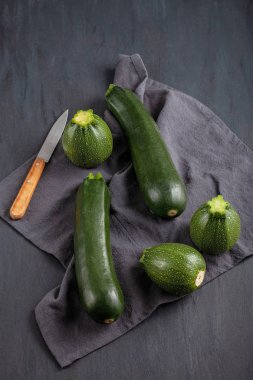 yeşil olgun kabak üst görünümü 