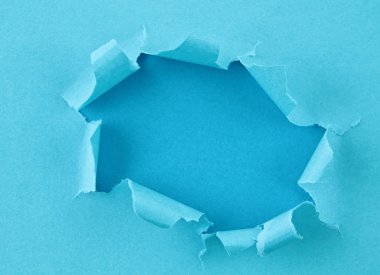 Yırtık renkli kağıt, kağıt yaprağıdelik