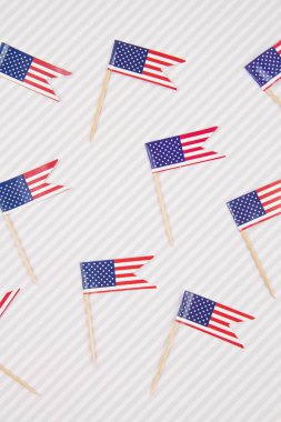 Amerikan ile Festive masa dekorasyonu ile soyut arka plan 