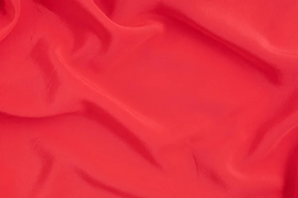 Fundo Abstrato Tecido Seda Vermelha Textura Luxo Moda Ideia Estilo — Fotografia de Stock