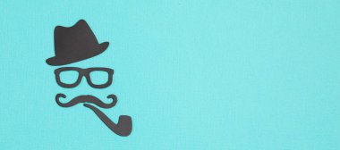 Babalar Günün kutlu olsun. Babalar Günü Afişi, el ilanı, davetiye, kutlama ya da poster modeli