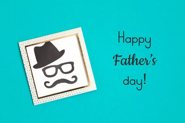 Boldog Apák Napját Üdvözlőlap Apák Napja Banner Szórólap Meghívó Ünneplés — Stock Fotó