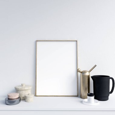 Çerçeve Mockup iç dekorasyon ile