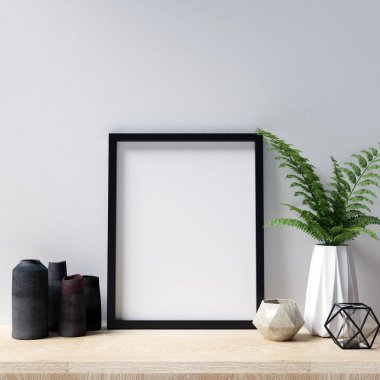 Çerçeve Mockup iç dekorasyon ile