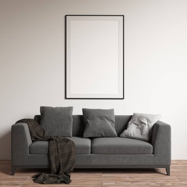 İç Galerisi duvar Mockup mobilya ve dekorasyon