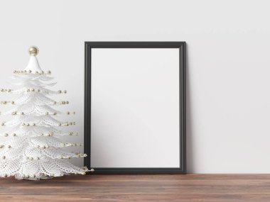 Poster çerçeve iç İskandinav Noel Kış dekorasyonu kadar alay
