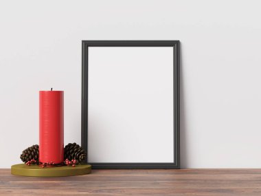 Poster çerçeve iç İskandinav Noel Kış dekorasyonu kadar alay