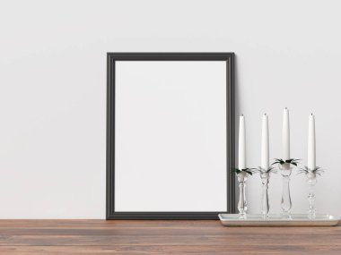 Poster çerçeve iç İskandinav Noel Kış dekorasyonu kadar alay