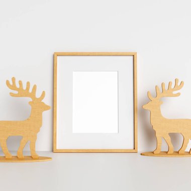 Poster çerçeve iç İskandinav Noel Kış dekorasyonu kadar alay
