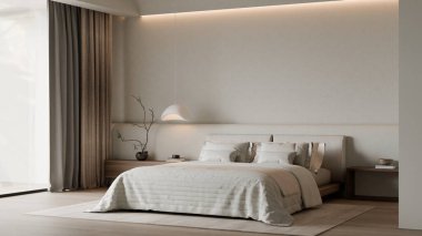 Modern Minimalist Yatak Odası İç Çerçeve Posteri Model