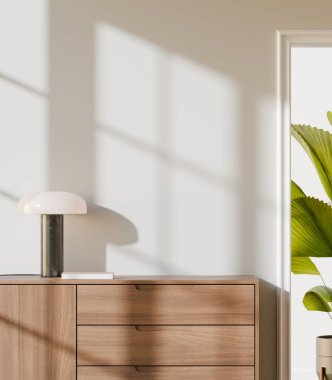 Model poster çerçeve modern iç plan ile İskandinav tarzı, 3 boyutlu çizim, 3 boyutlu resim