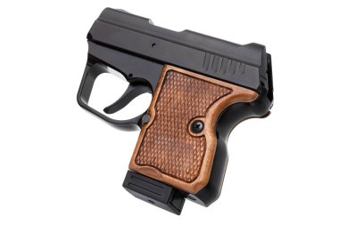 Beyaz Arkaplanda Tabanca İzole Edildi