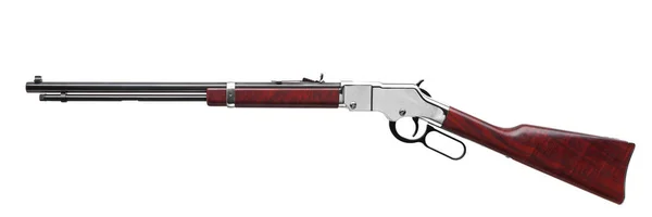 Fusil Old American Wild West Isolé Sur Fond Blanc — Photo