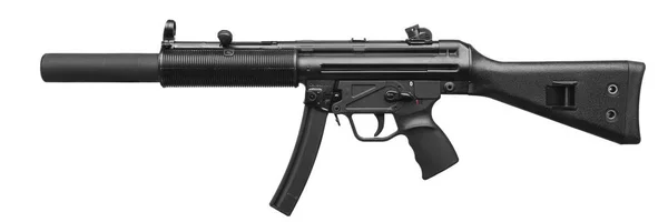 Nowoczesne Automatyczne Rifle Białym Tle — Zdjęcie stockowe