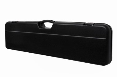 Beyaz arka plan için izole silahlar için siyah çantası