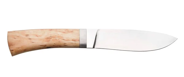 Couteau Chasse Isolé Sur Fond Blanc — Photo