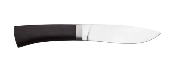 Coltello Caccia Isolato Sfondo Bianco — Foto Stock