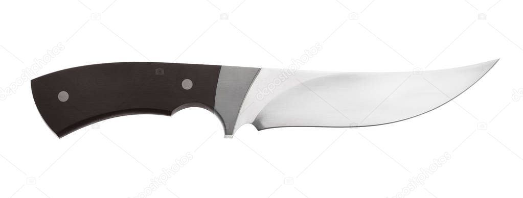 Hunting knife isolated on white background