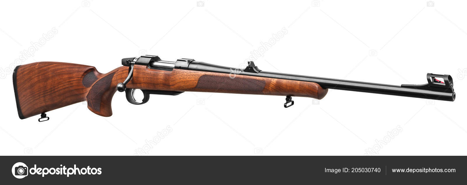 Muitos Rifles De Caça Na Superfície De Madeira Resistida Foto