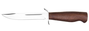 Beyaz arka planda izole edilmiş avlanma bıçağı