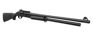 Av tüfeği beyaz arkaplanda izole edildi