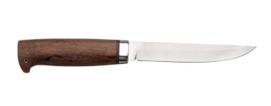 Beyaz arka planda izole edilmiş avlanma bıçağı