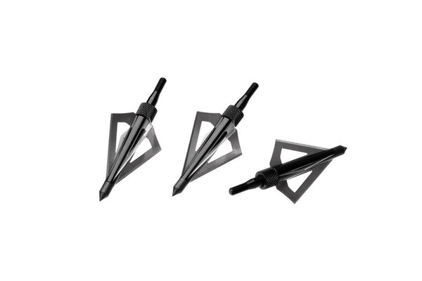 Современный наконечник стрелы изолирован на белом фоне
