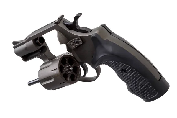 Pistola Revolver Aislado Sobre Fondo Blanco —  Fotos de Stock