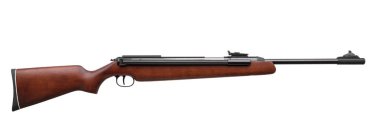 Pnömatik tüfek beyaz arka plan üzerinde izole