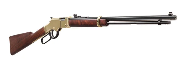 Fusil Old American Wild West Isolé Sur Fond Blanc — Photo