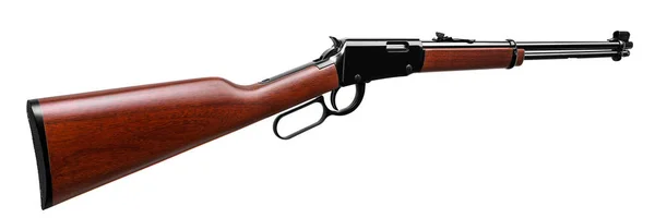 Old American Wild West Gewehr Isoliert Auf Weißem Hintergrund — Stockfoto