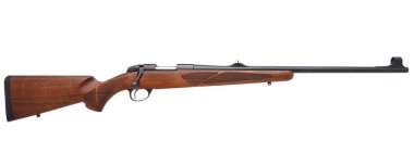 Beyaz arka plan üzerinde izole silah tüfek