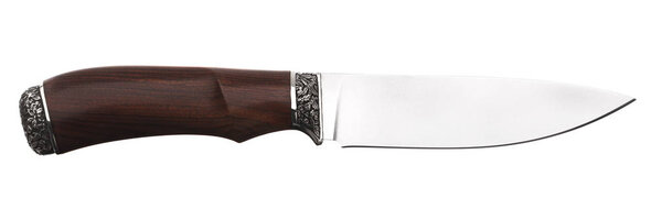 Hunting knife isolated on white background