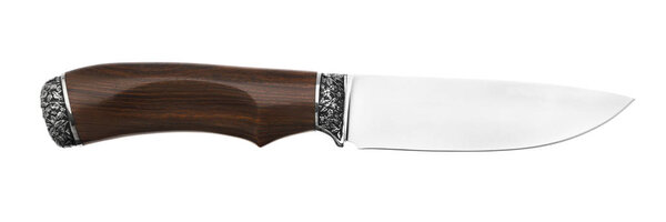Hunting knife isolated on white background