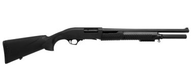 Av tüfeği beyaz arkaplanda izole edildi