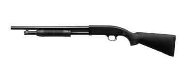 Av tüfeği beyaz arkaplanda izole edildi