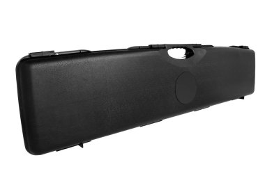 Beyaz arka plan için izole silahlar için siyah çantası