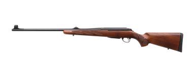 Beyaz arka plan üzerinde izole silah tüfek