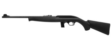 Beyaz arka plan üzerinde izole silah tüfek