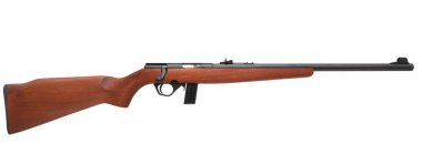 Beyaz arka plan üzerinde izole silah tüfek