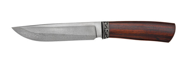 Hunting knife isolated on white background