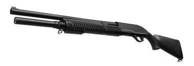 Av tüfeği beyaz arkaplanda izole edildi