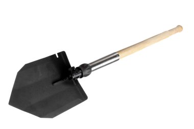 Kürek beyaz arkaplanda izole edildi