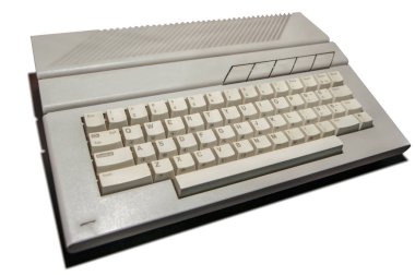 gri vintage bilgisayar klavye