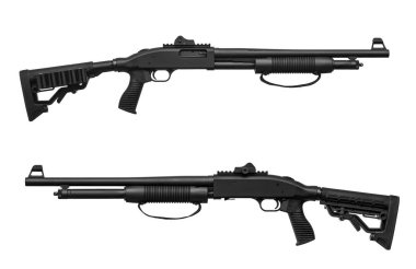 beyaz izole av tüfeği 