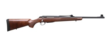 Beyaz arka plan üzerinde izole silah tüfek