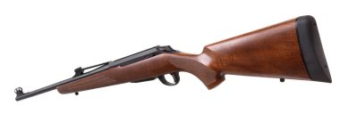 Beyaz arka plan üzerinde izole silah tüfek